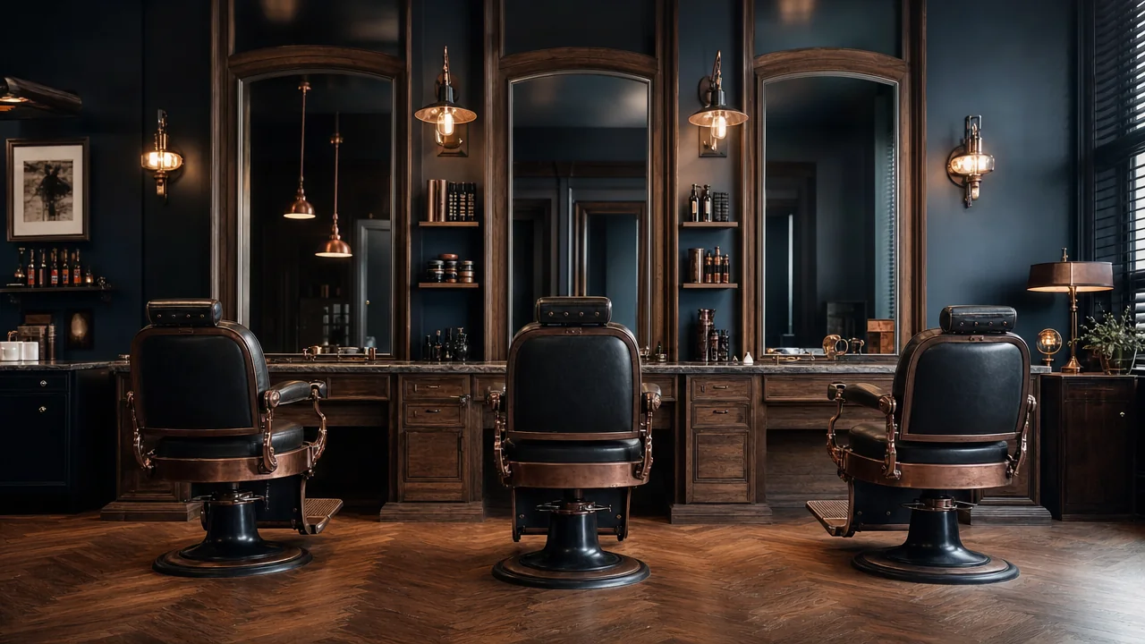 Duke & Crown Barber Co. signature environment
